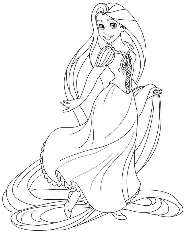 Collection of the most beautiful princess coloring pictures for kids