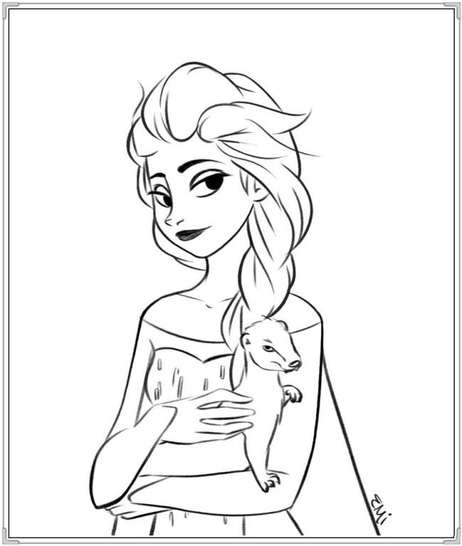 Collection of the most beautiful princess coloring pictures for kids