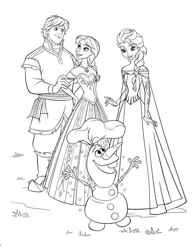 Collection of the most beautiful princess coloring pictures for kids