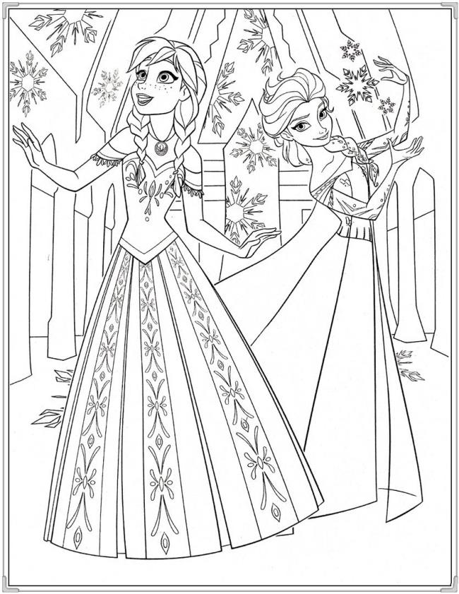 Collection of the most beautiful princess coloring pictures for kids