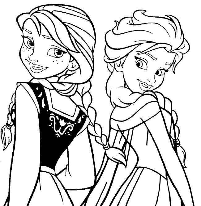 Collection of the most beautiful princess coloring pictures for kids