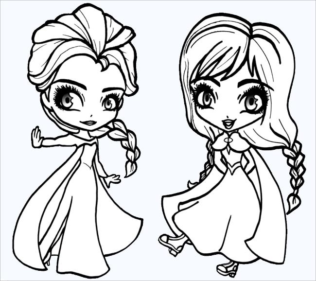 Collection of the most beautiful princess coloring pictures for kids