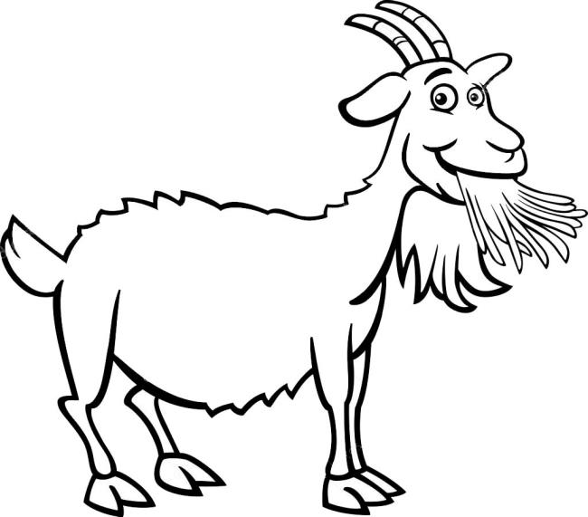 Collection of the best funny coloring pictures of goats for kids