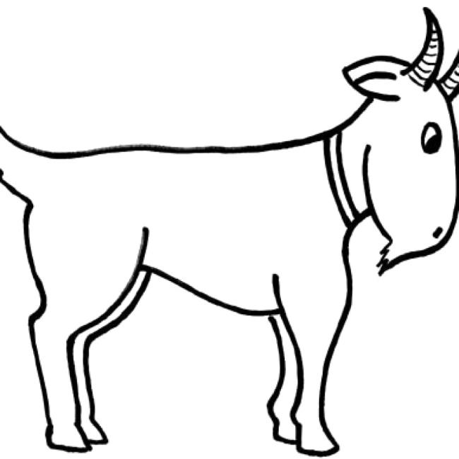 Collection of the best funny coloring pictures of goats for kids