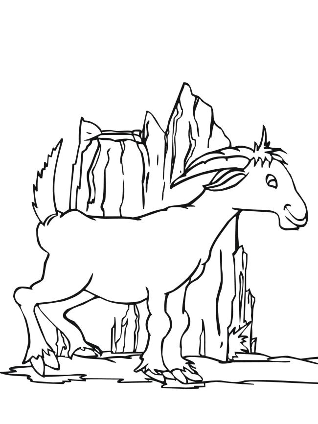 Collection of the best funny coloring pictures of goats for kids