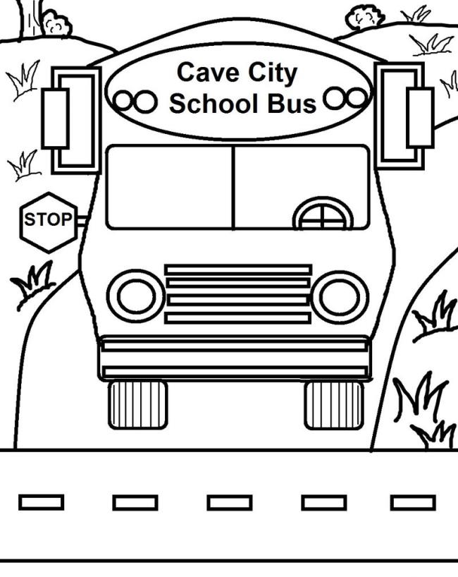 Collection of the most beautiful pictures of bus coloring for kids