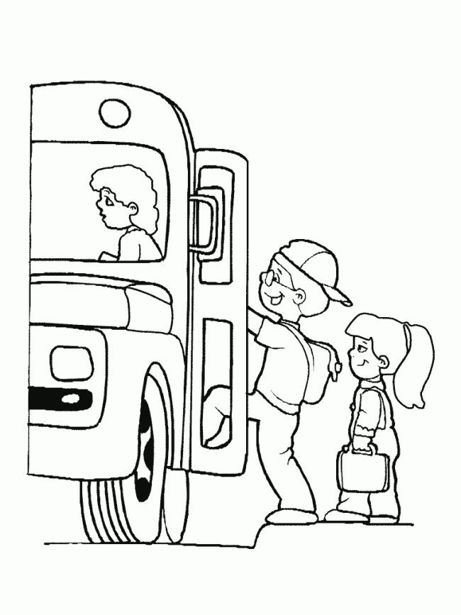 Collection of the most beautiful pictures of bus coloring for kids