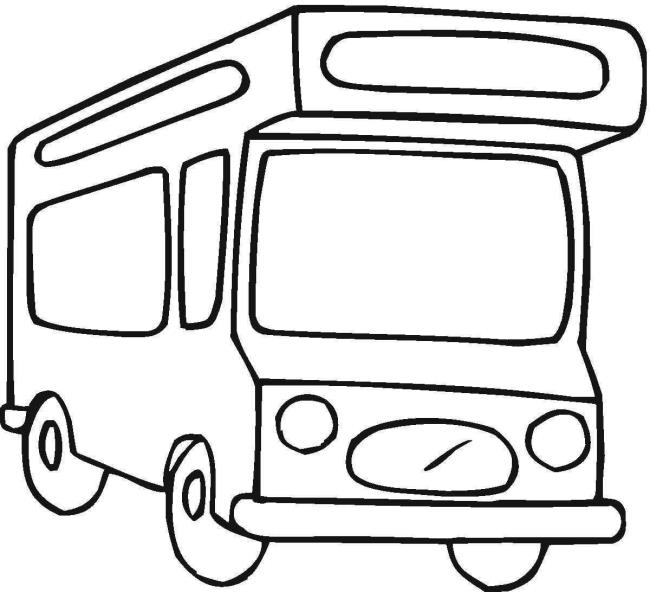 Collection of the most beautiful pictures of bus coloring for kids