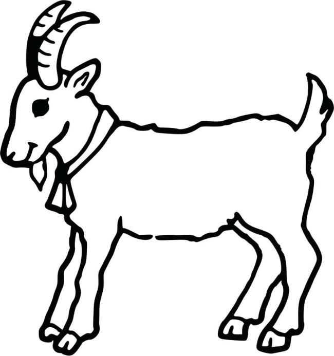 Collection of the best funny coloring pictures of goats for kids