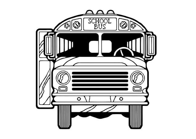 Collection of the most beautiful pictures of bus coloring for kids