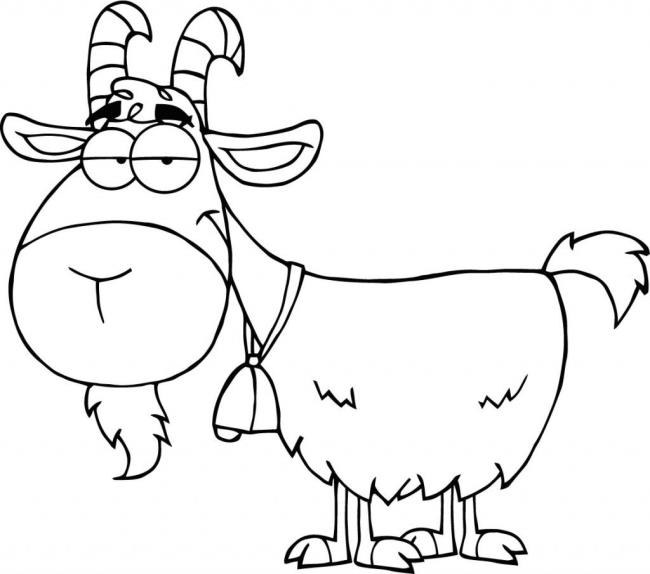 Collection of the best funny coloring pictures of goats for kids