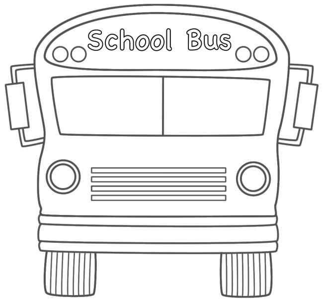 Collection of the most beautiful pictures of bus coloring for kids