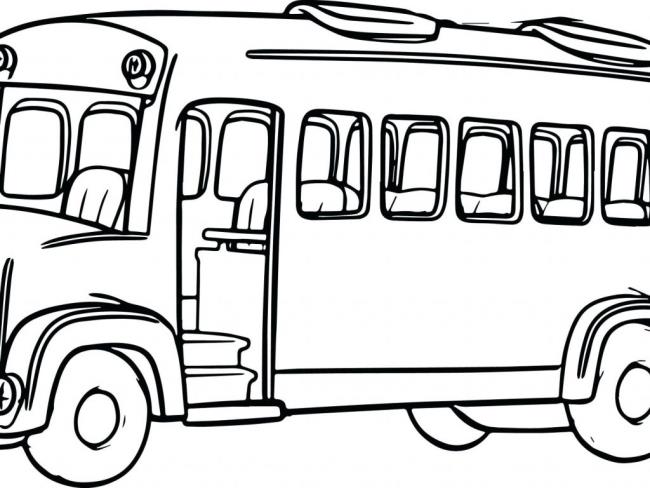 Collection of the most beautiful pictures of bus coloring for kids