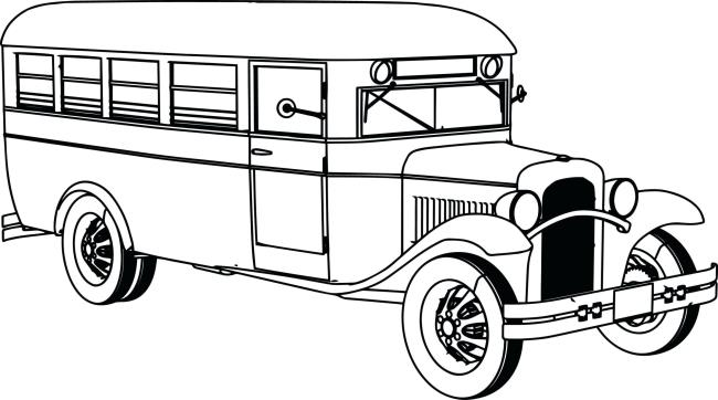 Collection of the most beautiful pictures of bus coloring for kids