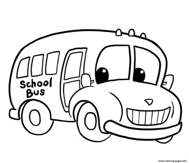 Collection of the most beautiful pictures of bus coloring for kids