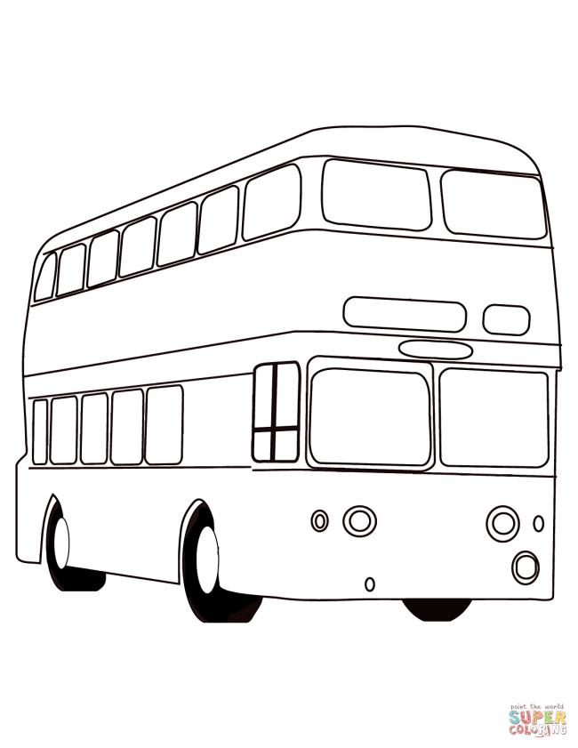 Collection of the most beautiful pictures of bus coloring for kids