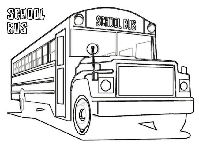 Collection of the most beautiful pictures of bus coloring for kids