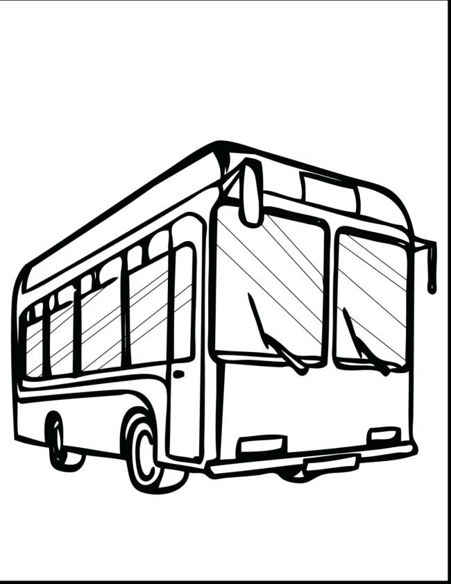 Collection of the most beautiful pictures of bus coloring for kids