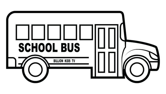 Collection of the most beautiful pictures of bus coloring for kids