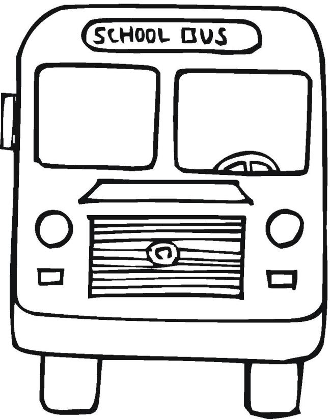 Collection of the most beautiful pictures of bus coloring for kids