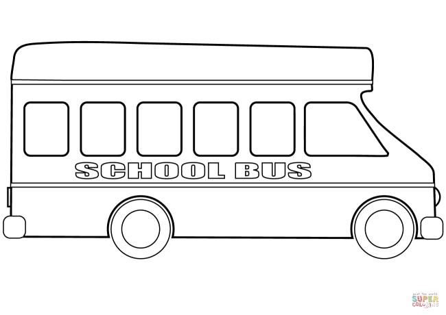 Collection of the most beautiful pictures of bus coloring for kids