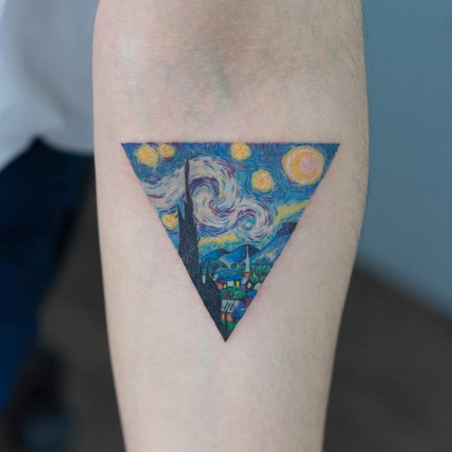 Collection of the most unique triangle tattoo patterns