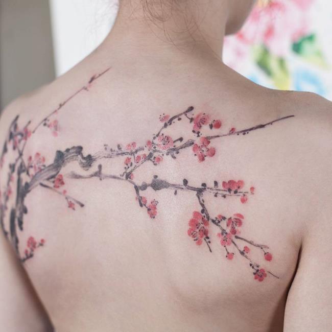 Koleksi 50 sampel tatu sakura yang sangat cantik dan berkualiti