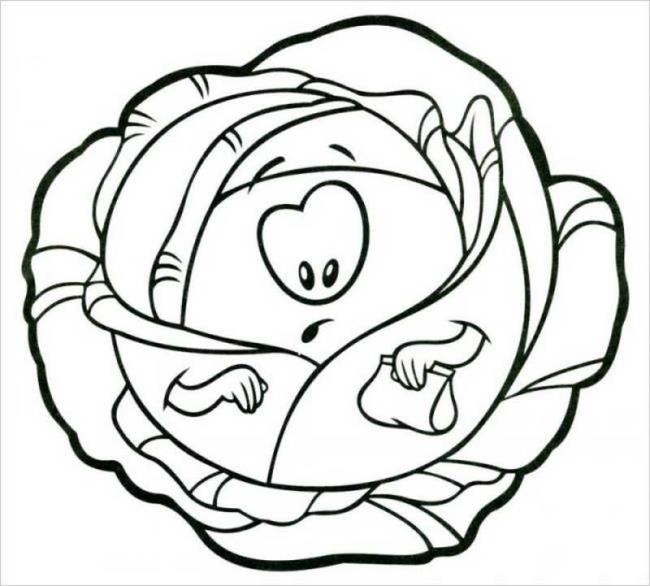 Summary of coloring pictures of vegetables