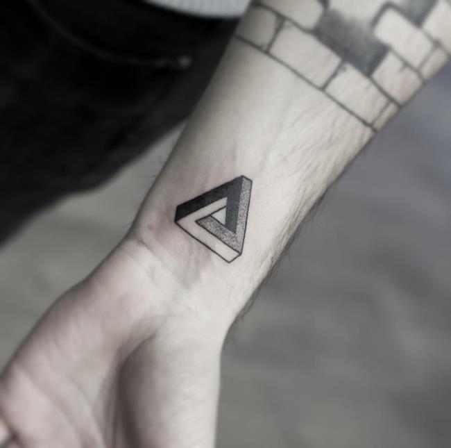 Raccolta dei più singolari motivi del tatuaggio del triangolo