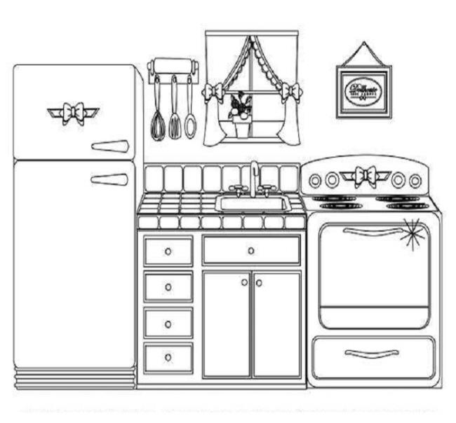 Summary of coloring pictures of household appliances for children to practice coloring
