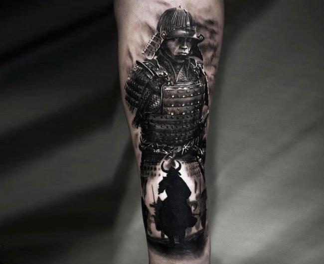 Sammlung der heißesten Samurai Tattoo Modelle heute