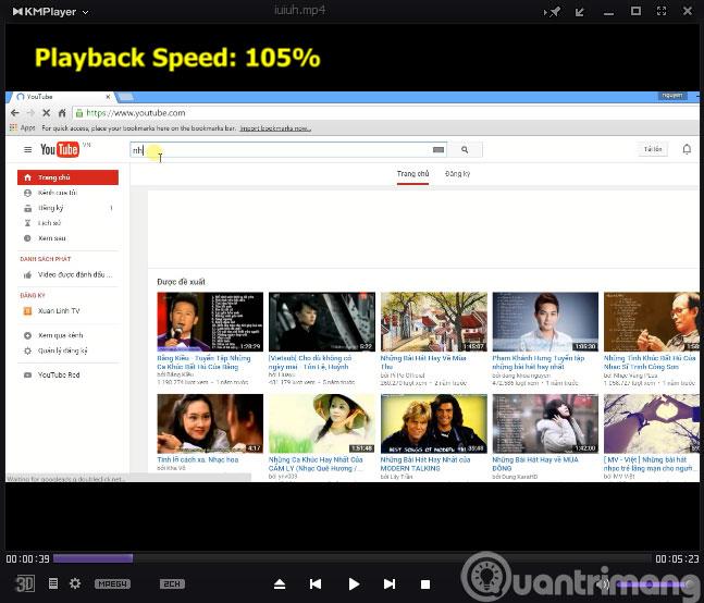KMPlayer How to change the playback speed Video