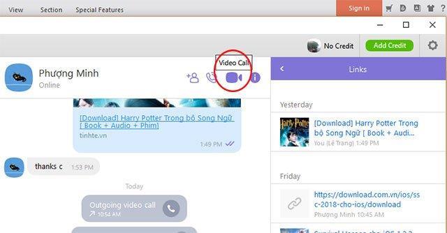 How to share a computer screen on Viber