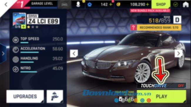 How to enable / disable TouchDrive mode when playing Asphalt 9: Legends