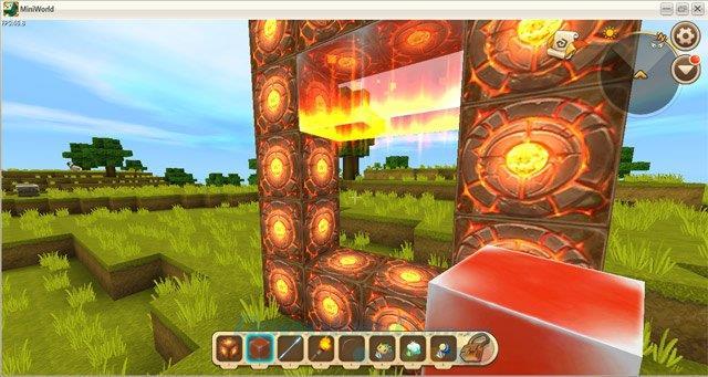 How to build hell portal and find the Black Dragon Boss in Mini World: Block Art