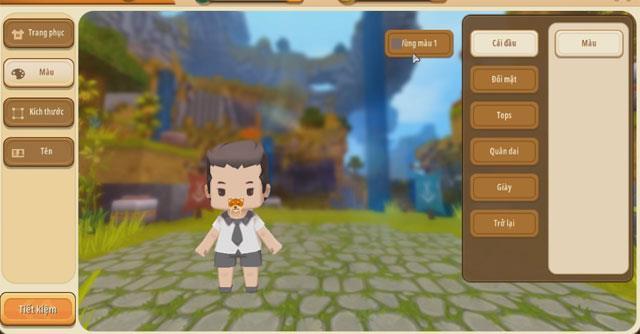 Change skin, change the appearance for characters in Mini World: Block Art