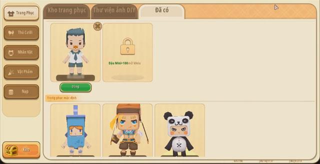 Change skin, change the appearance for characters in Mini World: Block Art
