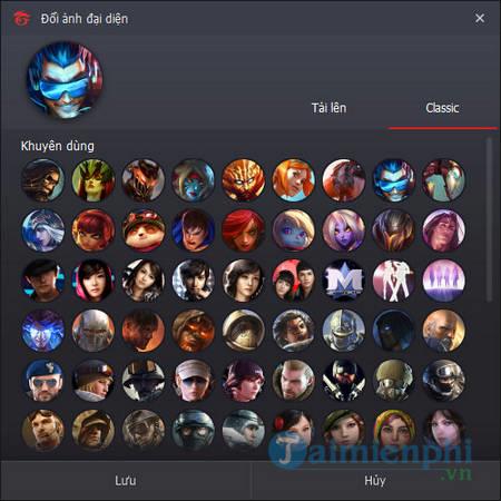 How to change your account avatar Garena, avatar image