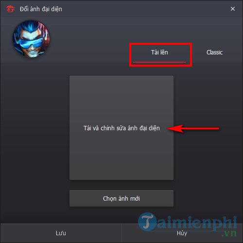 How to change your account avatar Garena, avatar image