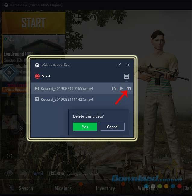 How to rotate the screen playing PUBG Mobile on GameLoop