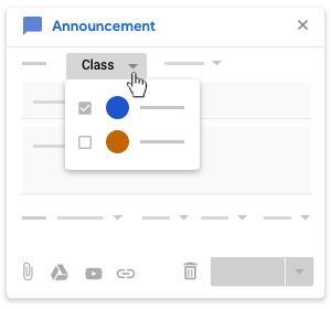 So veröffentlichen Sie Benachrichtigungen an Schüler in Google Classroom