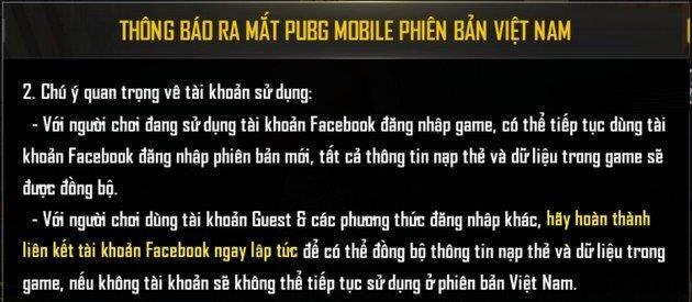 Comment synchroniser les comptes PUBG Mobile Vietnam et International