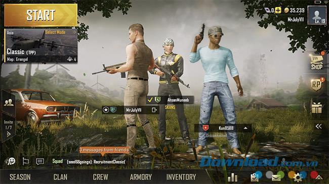 Comment inviter des amis à jouer à PUBG Mobile