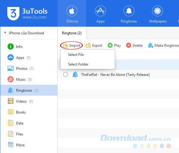 Trois façons de créer des sonneries iPhone, iPad simplement avec 3uTools