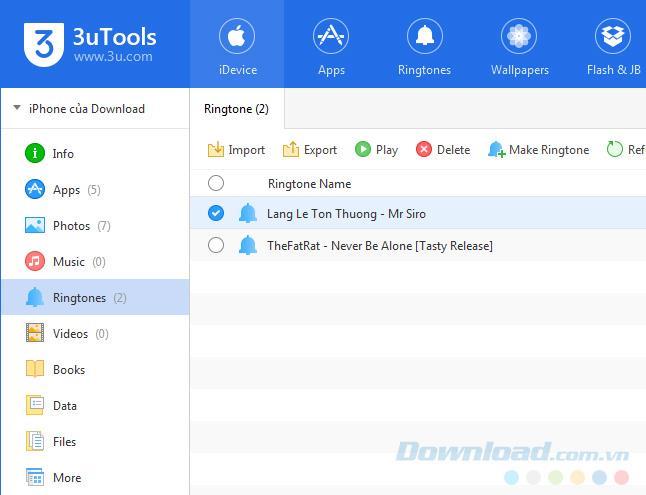 Trois façons de créer des sonneries iPhone, iPad simplement avec 3uTools