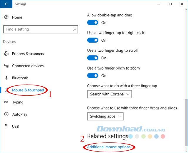 Come invertire la direzione di scorrimento in Windows 10