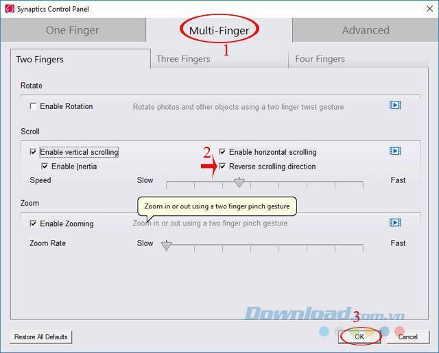 Come invertire la direzione di scorrimento in Windows 10