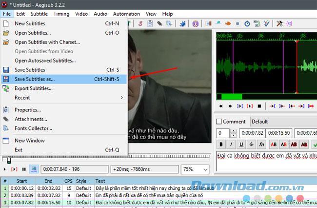 Istruzioni per luso del software Aegisub come sottotitoli per i video