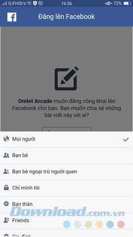 Come utilizzare Omlet Arcade per lo streaming di giochi su Android su Facebook