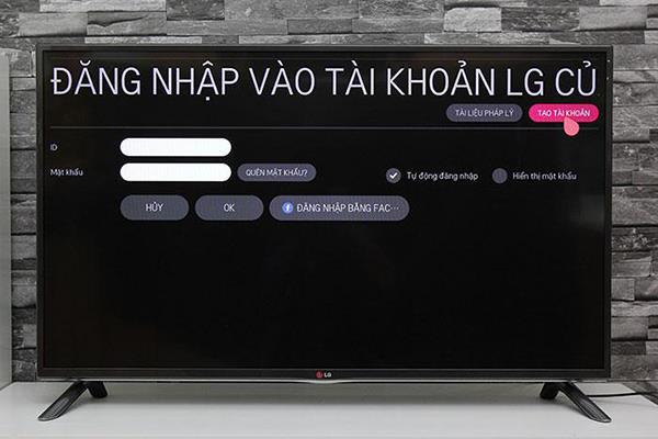 Istruzioni su come creare un account personale su smart TV LG
